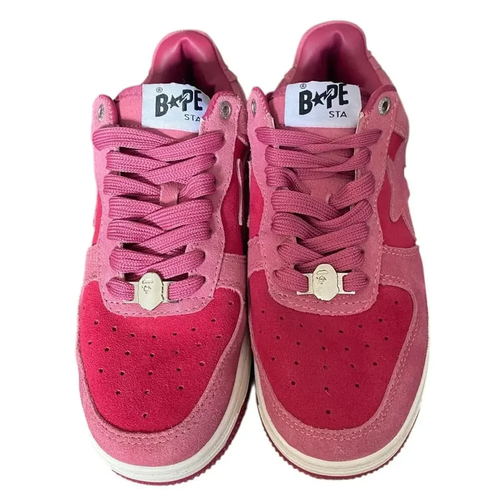 Bape Bapesta Low M1 Pink SKU 1H70191004 Pink Mens Sneakers size 8